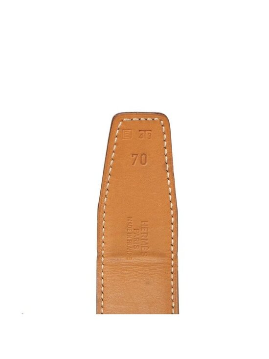 Hermes Constance Belt Reversible 70 Black Beige Box Calf main image 7